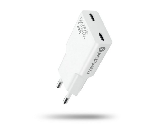 Ładowarka sieciowa SUPER SLIM QC 4+ 30W 2XUSB-C biała SC-385Q