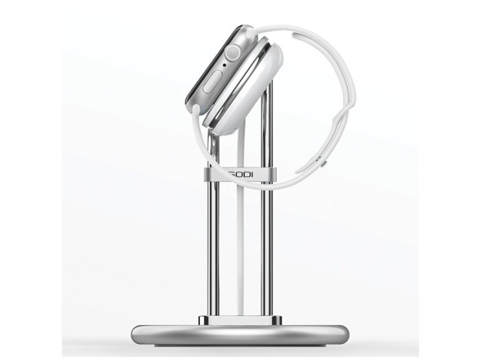 Stojak do Apple Watch SAW-300 ładowanie srebrny