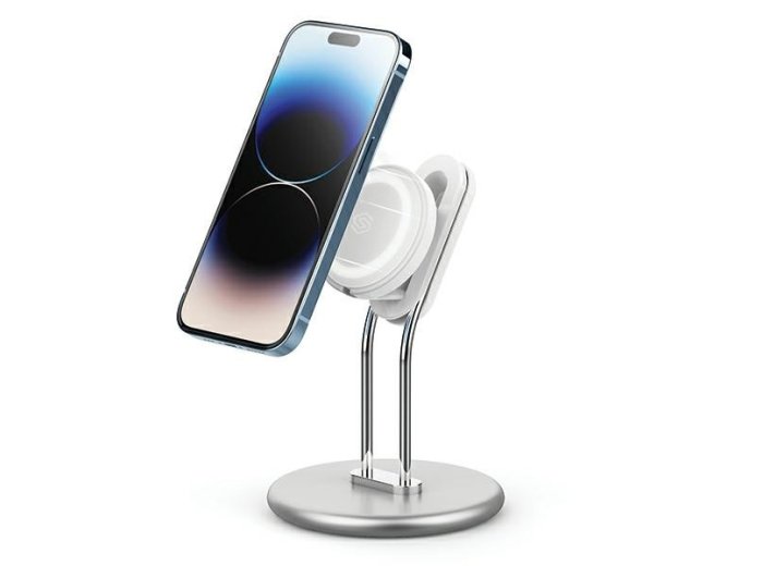 Stojak MagSafe SIM-300 na smartfon srebrny