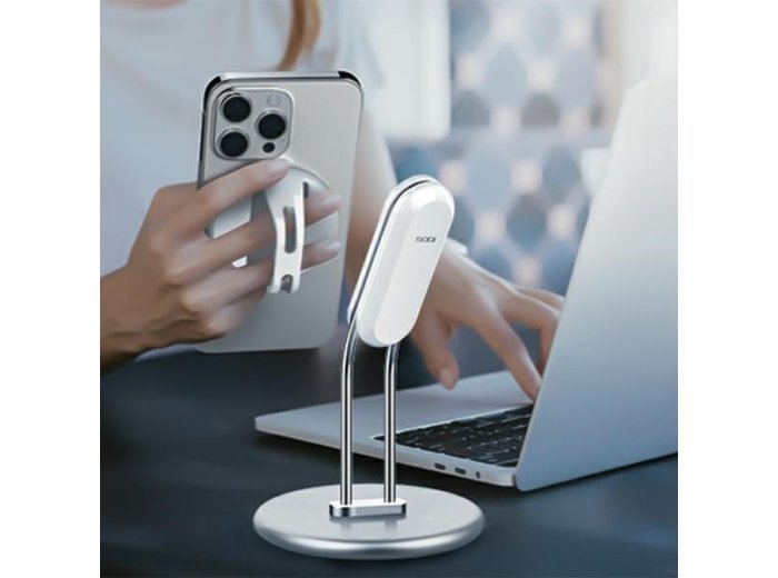 Stojak MagSafe SIM-300 na smartfon srebrny