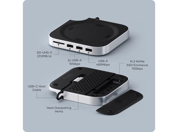 Koncentrator podstawki Satechi do komputera Mac Mini