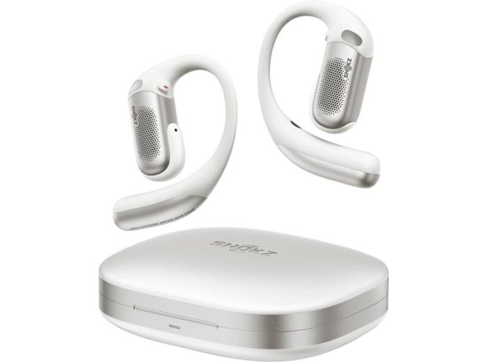 SHOKZ OpenFit Pro Zestaw słuchawkowy True Wireless Stereo (TWS) Nauszny, Otwarty na ucho Połączenia/Muzyka/Sport/Codzienność Bluetooth Biały