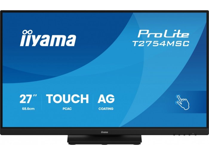 Monitor 27 cali ProLite T2754MSC-B2AG POJ.10PKT.IPS,Powłoka AG, FHD,300cd,2x2W