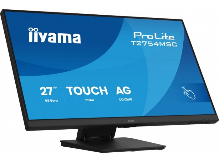 Monitor 27 cali ProLite T2754MSC-B2AG POJ.10PKT.IPS,Powłoka AG, FHD,300cd,2x2W