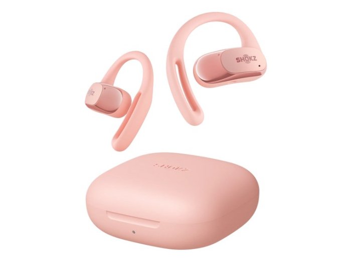 Słuchawki douszne bezprzewodowe Shokz OpenFit Air różowe