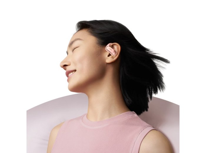 Słuchawki douszne bezprzewodowe Shokz OpenFit Air różowe