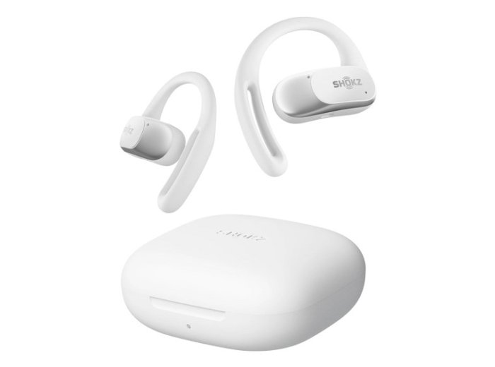 Słuchawki douszne bezprzewodowe Shokz OpenFit Air białe