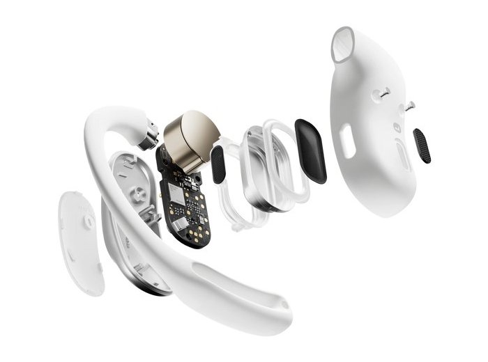 Słuchawki douszne bezprzewodowe Shokz OpenFit Air białe