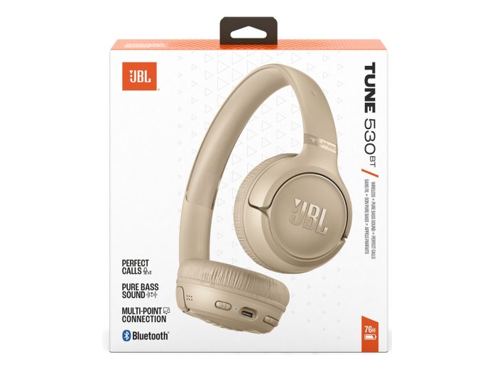 Słuchawki bezprzewodowe nauszne JBL Tune 530BT Beżowe