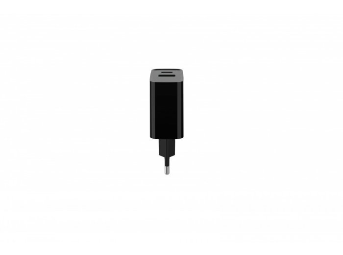Ładowarka PowerDelivery USB-A USB-C 20W Czarna