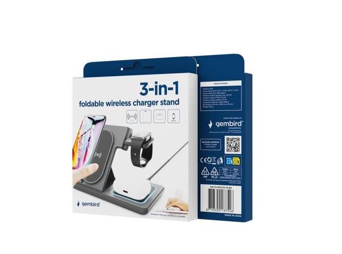Ładowarka bezprzewodowa 3w1 15W Apple-Iphone, Watch, Airpods czarna
