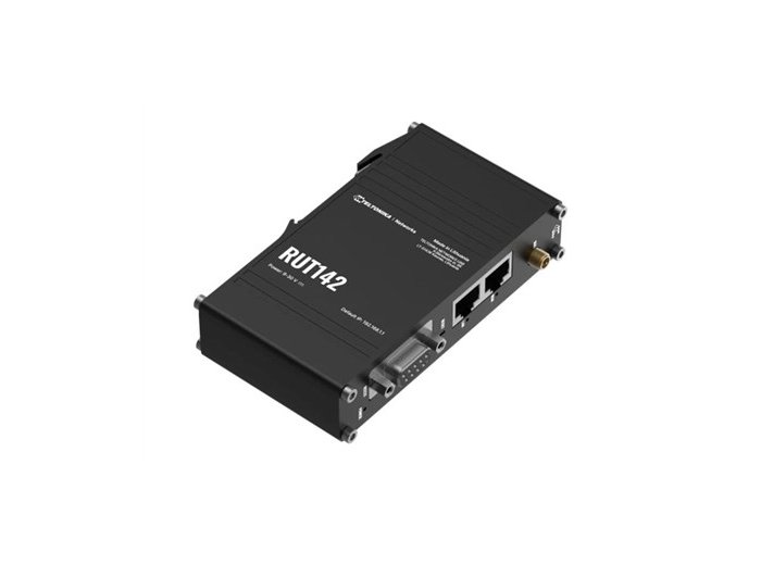 Teltonika Router przemysłowy RUT142 WiFi 4, RS232, 2x RJ45 100Mb/s, IP30
