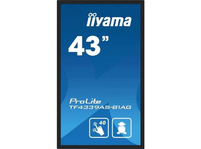 Monitor 43 cale TF4339AS-B1AG,IPS,4K,HDMIx2,DP,RJ45,3xUSB,40pkt, ANDROID,24/7