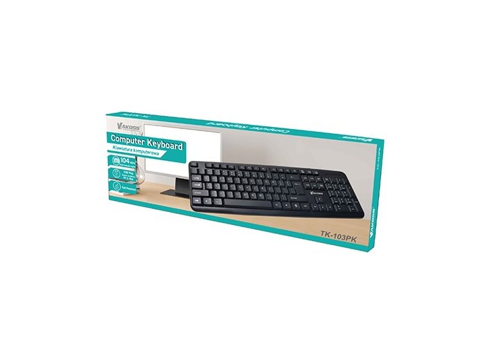 VAKOSS KLAWIATURA KOMPUTEROWA QWERTY TK-103PK