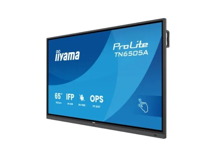 Monitor 65 cali TN6505A-B1AG IPS,4K,40pkt,500cd,nonOS,1200:1,5ms, DeepContrast-IR+, 1xVGA,2xHDMI,DP,USB-C(PD65W),2xRJ45,2x20W,PiP,PbP,UCHWYT ŚCIENN