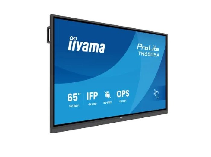 Monitor 65 cali TN6505A-B1AG IPS,4K,40pkt,500cd,nonOS,1200:1,5ms, DeepContrast-IR+, 1xVGA,2xHDMI,DP,USB-C(PD65W),2xRJ45,2x20W,PiP,PbP,UCHWYT ŚCIENN