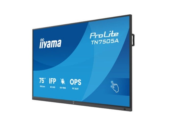 Monitor 75 cali TN7505A-B1AG IPS,4K,40pkt,500cd,nonOS,1200:1,5ms, DeepContrast-IR+, 1xVGA,2xHDMI,DP,USB-C(PD65W),2xRJ45,2x20W,PiP,PbP,UCHWYT ŚCIENN