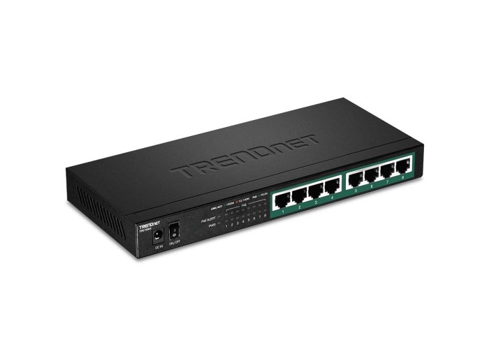 TRENDnet Switch 8-Port Gbit PoE+ 120W WallMount