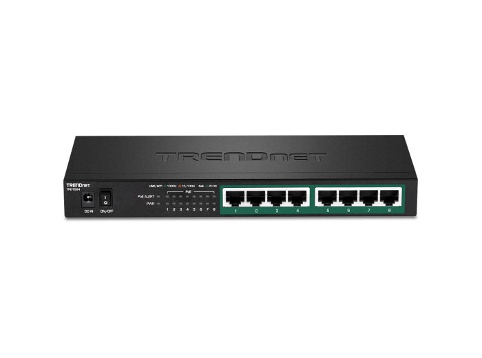 TRENDnet Switch 8-Port Gbit PoE+ 120W WallMount