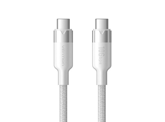 Kabel USB-C do USB-C Vention USB 3.2 5A 10Gbps 1m biały