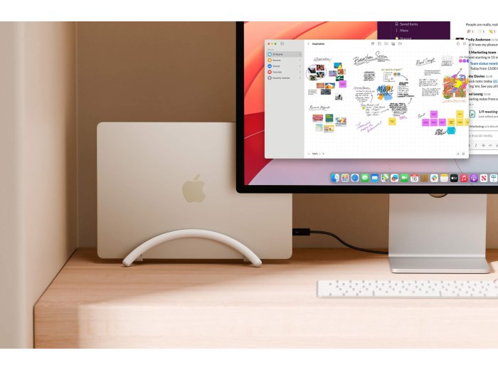 Aluminiowa podstawka do MacBooka, Notebooka (white)