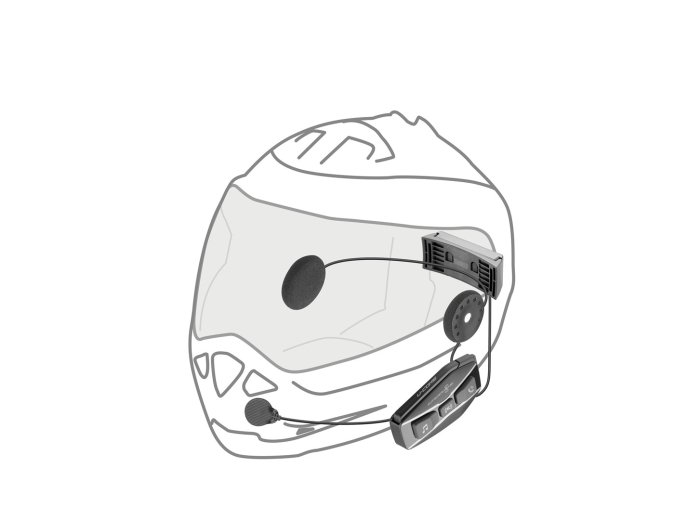 Interkom motocyklowy INTERPHONE U-COM 16, komplet na 1 kask