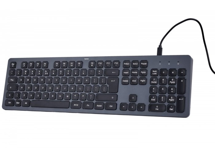 Klawiatura CK-400 przewodowa Czarno-szara