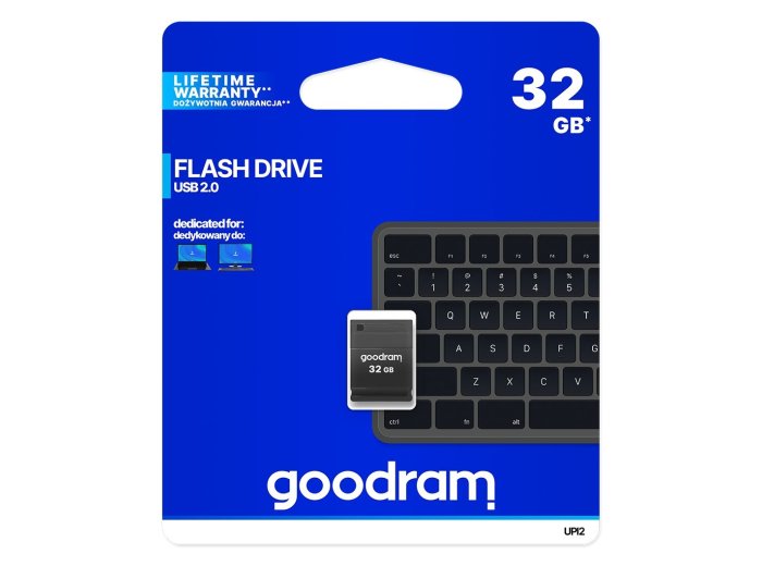 Pendrive GoodRam Piccolo UPI2-0320K0R11 (32GB; USB 2.0; kolor czarny)