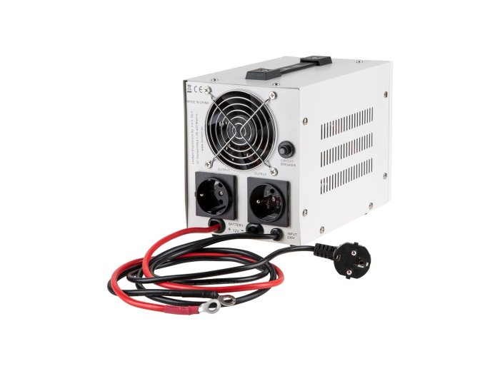 Zasilacz awaryjny KEMOT PROsinus-500 przetwornica z czystym przebiegiem sinusoidalnym i funkcją ładowania 12V 230V 500VA/300W