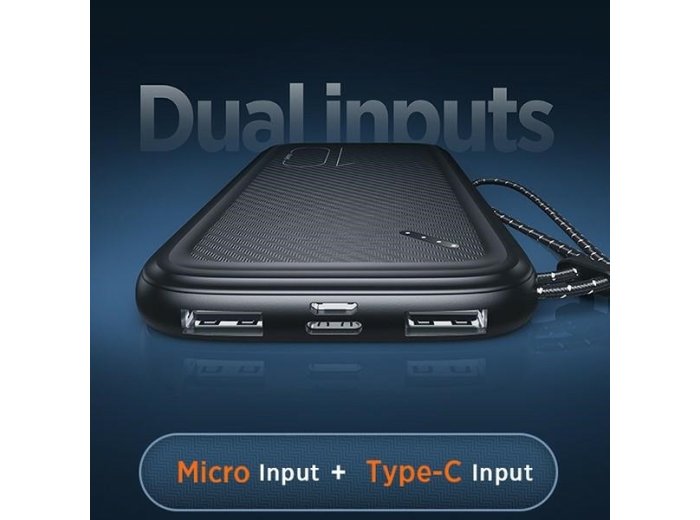 Powerbank PB56 10000mAh 2xUSB czarny