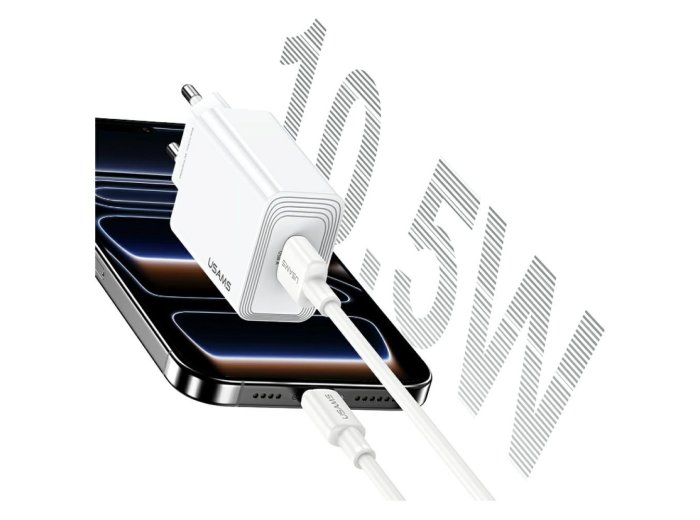 Ładowarka sieciowa T69 10,5W 2,1A USB-A biała