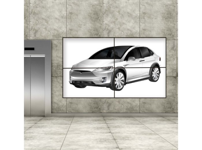 VWPOPS55-L Uchwyt videowall slim POP-OUT do monitorów 42-55 cali VESA 100x100 - 600x400 42 kg