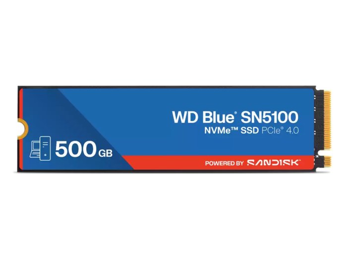 Western Digital WD Blue SN5100 500 GB M.2 PCI Express 4.0 NVMe QLC 3D NAND