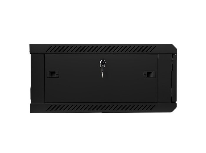Szafa instalacyjna wisząca 19 cali 4U 600X600mm czarna (drzwi szklane)