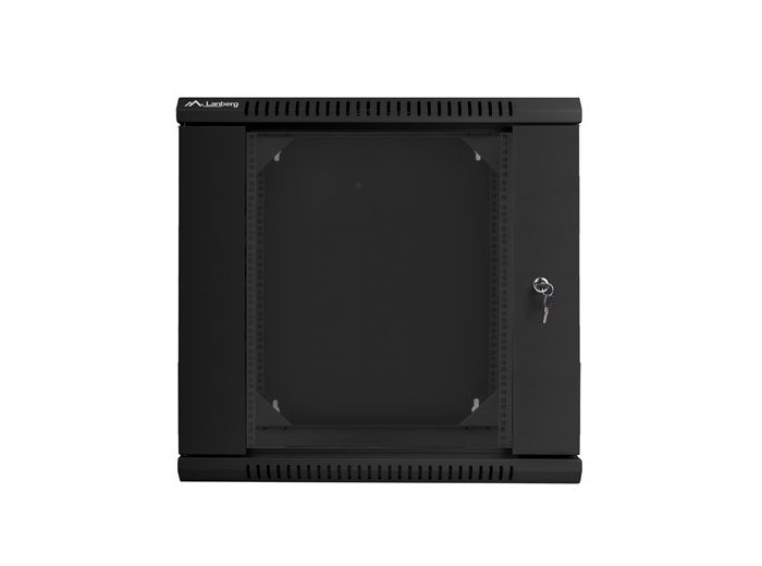 Szafa instalacyjna wisząca dwusekcyjna 19 cali 12U 600X600mm czarna
