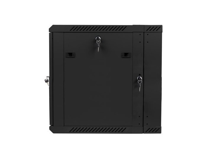 Szafa instalacyjna wisząca dwusekcyjna 19 cali 12U 600X600mm czarna