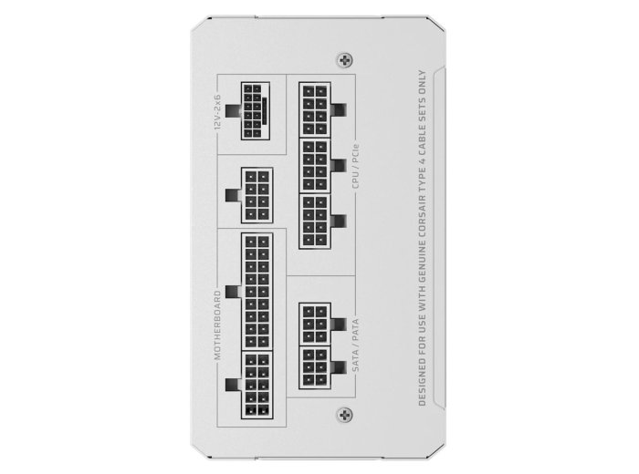 Corsair RM Series RM1000e moduł zasilaczy 1000 W 24-pin ATX ATX Biały