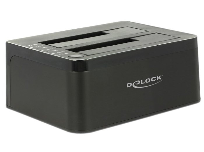 DeLOCK 62661 stacja dokująca do dysków twardych USB 3.2 Gen 1 (3.1 Gen 1) Type-B Czarny