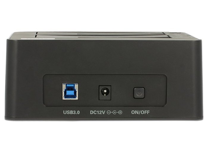 DeLOCK 62661 stacja dokująca do dysków twardych USB 3.2 Gen 1 (3.1 Gen 1) Type-B Czarny