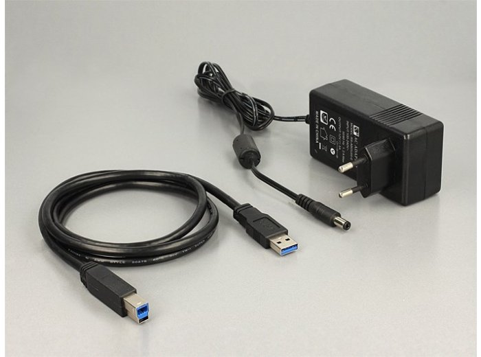 DeLOCK 62661 stacja dokująca do dysków twardych USB 3.2 Gen 1 (3.1 Gen 1) Type-B Czarny