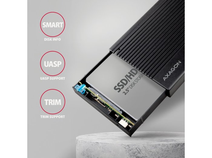EE25-GTR Obudowa zewnętrzna aluminiowa USB 3.2 Gen 2 - SATA 6G 2.5 cala SSD/HDD