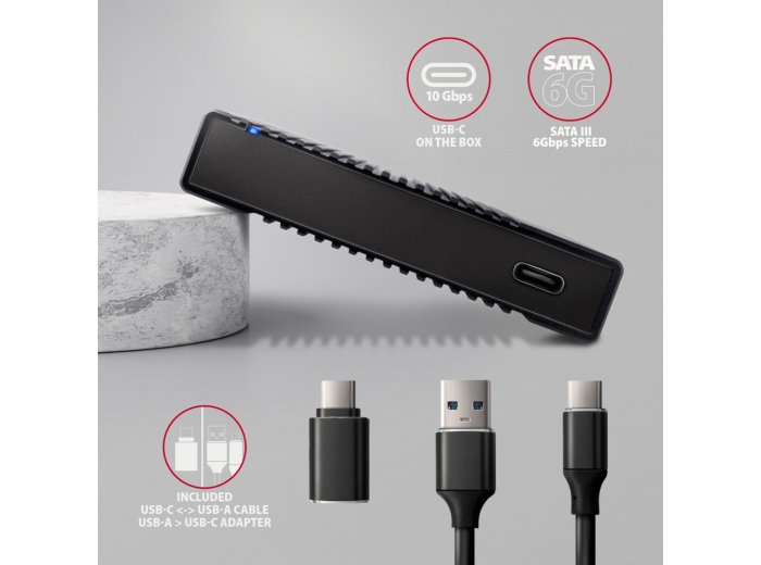EE25-GTR Obudowa zewnętrzna aluminiowa USB 3.2 Gen 2 - SATA 6G 2.5 cala SSD/HDD