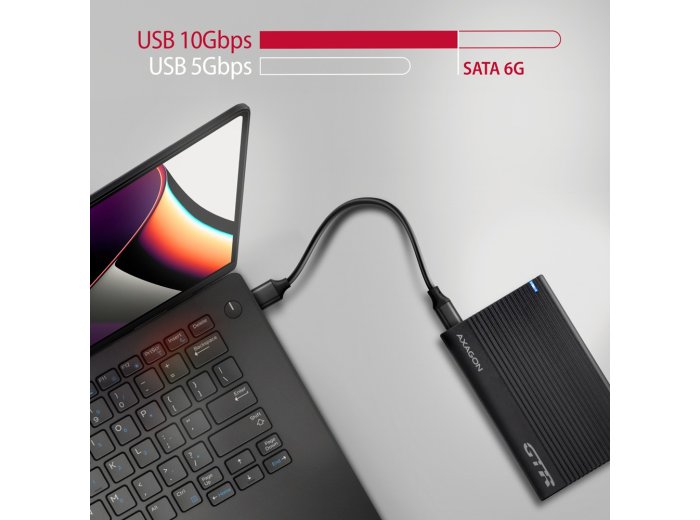 EE25-GTR Obudowa zewnętrzna aluminiowa USB 3.2 Gen 2 - SATA 6G 2.5 cala SSD/HDD