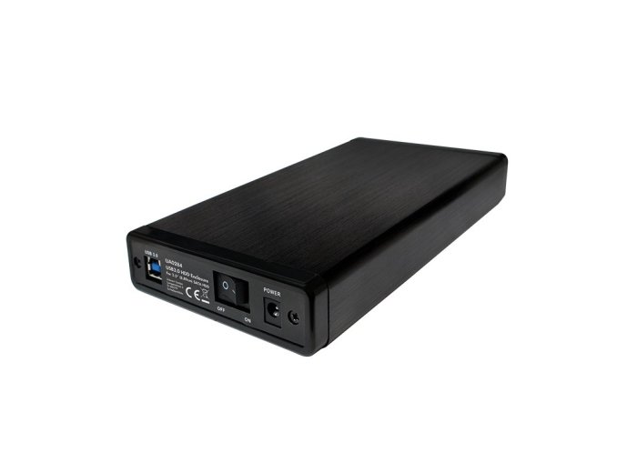Zewnętrzna obudowa HDD 3.5 cala, SATA, USB3.0, Czarna Aluminiowa