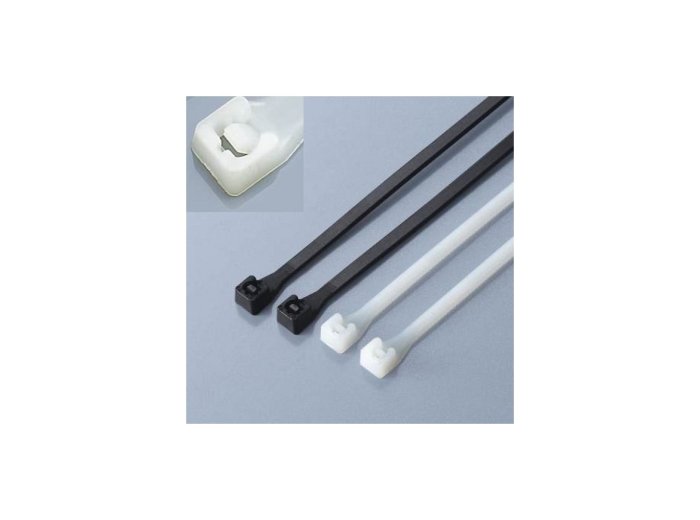 Nylonowe opaski zaciskowe 200 x 2.5mm 100szt. czarne