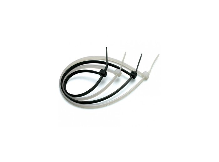 Nylonowe opaski zaciskowe 200 x 2.5mm 100szt. czarne