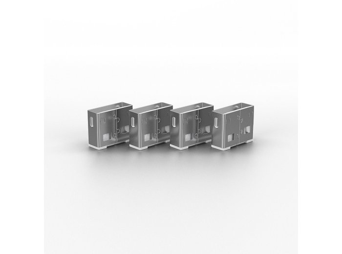 Lindy 40454 bloker portów Blokada portu + klucz USB Typu-A Biały Kopolimer akrylonitrylo-butadieno-styrenowy (ABS) 5 szt.