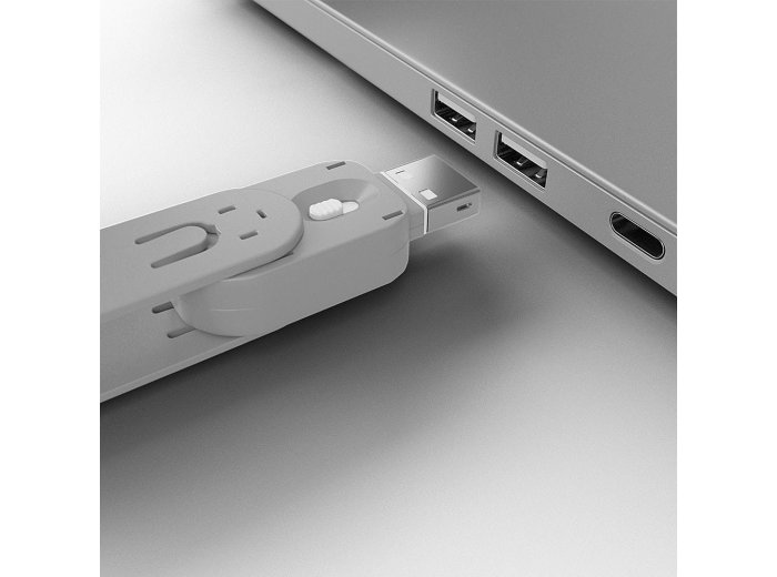 Lindy 40454 bloker portów Blokada portu + klucz USB Typu-A Biały Kopolimer akrylonitrylo-butadieno-styrenowy (ABS) 5 szt.