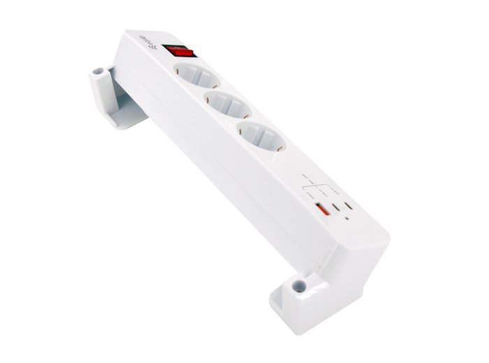 Equip 245556 rozgałęziacz 2 m 3 x gniazdo sieciowe Wewnętrzna Biały
