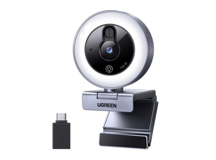 Kamera internetowa 2K 30FPS podświetlenie LED wbudowany mikrofon
